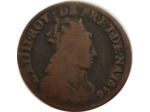 LOUIS XIV (1643-1715) LIARD DE FRANCE 1656 A (Corbeil) B+