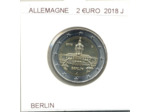 ALLEMAGNE 2018 J  2 EURO COMMEMORATIVE BERLIN SUP