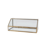 Boîte en verre doré 9x12x25cm