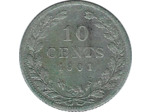 PAYS-BAS HOLLANDE 10 CENTS 1901 TB+
