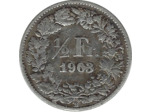 SUISSE 1/2 FRANC 1903 B TB+