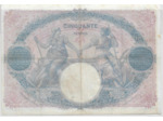 FRANCE 50 FRANCS BLEU ET ROSE SERIE R.5203 27-4-1914 TB+