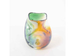 Vase Panache orange verre 15x15x20cm
