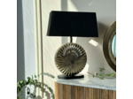 Lampe coquillage noir dorée 41x45x65xm