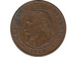 FRANCE 2 CENTIMES NAPOLEON III 1862 A (Paris) SUP taches