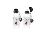 Gourde aluminium "Joueur de badminton" - personnalisable