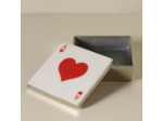 Boîte As de Cœur Aluminium 5x11x11cm