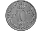 31 HAUTE GARONNE - TOULOUSE 10 CENTIMES 1922 1927 SUP