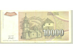 YOUGOSLAVIE 10000 DINARA 1993 SERIE AB TTB