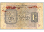 GRANDE BRETAGNE  BRITISH MILITARY AUTORITY 1 SCHILLING 1943 SERIE B TB