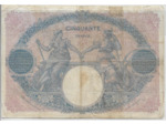 FRANCE 50 FRANCS BLEU ET ROSE SERIE Y.2874  8-2-1906 TB