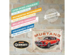 Plaque métal - Ford Mustang 1967 - 30 x 40 cm - Metallic Edition.
