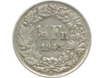 SUISSE 1/2 FRANC 1943 B TTB
