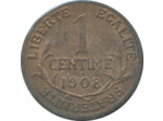 FRANCE 1 CENTIME DUPUIS 1908 SUP/NC