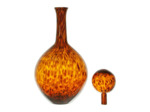 Vase verre Agathe ambre 22xH50cm