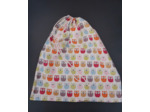 SAC AVEC LIENS TISSU "CHOUETTES" IDEAL, ECOLOGIQUE LORS DE VOS DEPLACEMENTS, VOYAGES...