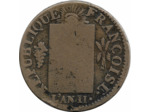 FRANCE LOUIS XVI 1 SOL AUX BALANCES 1793 W (Lille) B+
