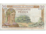 FRANCE 50 FRANCS CERES SERIE H.102 27-12-1934 TTB