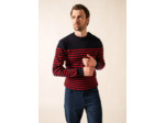 Pull marin rayé Rochefort 100% laine Mérinos SAINT JAMES
