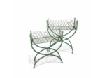 Ensemble de 2 jardinières rectangle 71x28x87cm