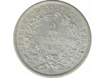 FRANCE 2 FRANCS CERES 1887 A TTB+ coups