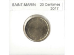 SAINT MARIN 2017 20 CENTIMES SUP
