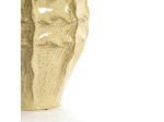 Vase Sculpture Organique à Vagues en Céramique Sable 26x35cm