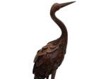 Héron fer décoratif 12x9x30cm