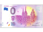 CROATIE 2019-1 ZAGREB BILLET SOUVENIR 0 EURO TOURISTIQUE NEUF