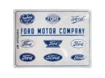 Plaque métal FORD - Logo Evolution - 30 x 40.