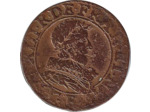 LOUIS XIII (1610-1643) DOUBLE TOURNOIS 1631 E (Tours) 3gr02 TB+