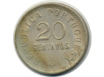 ANGOLA 20 CENTAVOS 1921 TTB+ (W64)