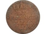 LOUIS XIV (1643-1715) LIARD DE FRANCE 1655 E (Tours) 3gr42 B