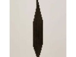 Lampe base marbre noir orgue 81x40cm