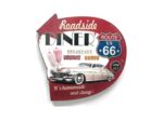 Plaque Métal Relief Style Enseigne Roadside Diner - Ambiance Vintage Assurée