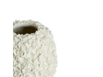 Vase fleuri blanc synthétique résine Violeta 27x27x31cm