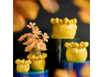 Cache-pot citron céramique jaune 24x24x19cm