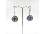 Boucles d'oreilles Lapis Lazuli et Argent Massif