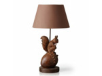 Lampe à Poser Ecureuil Pensif Résine Lin 30x55cm