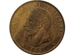FRANCE 5 CENTIMES NAPOLEON III 1861 A (Paris) SUP+ (G155)