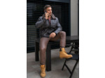52237599 Blouson homme cuir marron