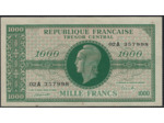 FRANCE 1000 FRANCS MARANNE Type 1945 SERIE 02A chiffres gras SPL (VF12/01)
