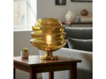 Lampe à Poser Helios Moutarde Verre 29x29x29cm