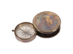 Boussole vintage pliable laiton 1x7x7cm