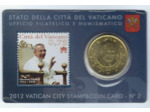 VATICAN 2012 50 CENTIMES B.U COINCARD Numero 2