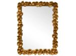 Miroir doré fleurs de Gingko 43x32cm