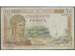 FRANCE 50 FRANCS CERES 19-12-1935 X.3752 TB+