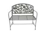 Banc de jardin fleuri 105x45x102