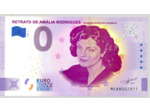 PORTUGAL 2020- 4 RETRATO DE AMALIA RODRIGUES ANNIVERSAIRE BILLET SOUVENIR 0 EURO
