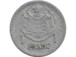 MONACO 1 FRANC ND (1943) ALUMINIUM TTB